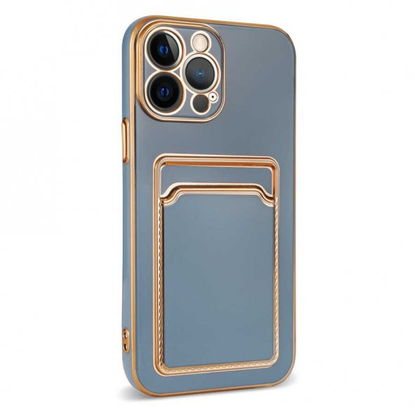 Apple iPhone 13 Pro Max Kılıf Zore Bark Kartlıklı Kapak - 6