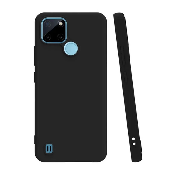 Smcase Realme C21y Kılıf Biye Mat Silikon