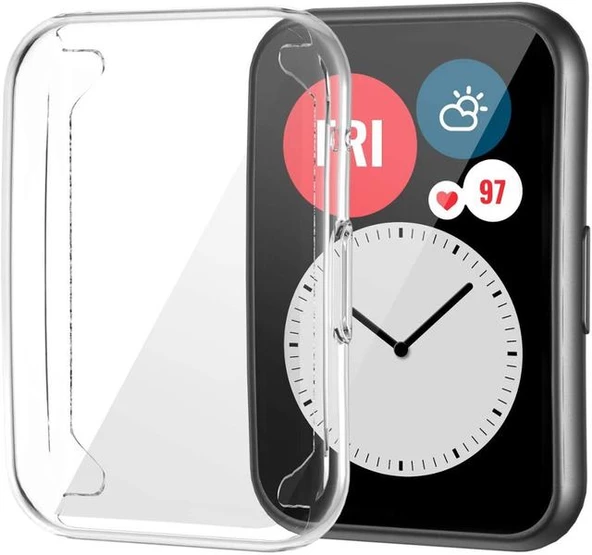 Smcase Huawei Watch Fit 2 Tam Kapatan Gard Ekran Koruyucu - 2