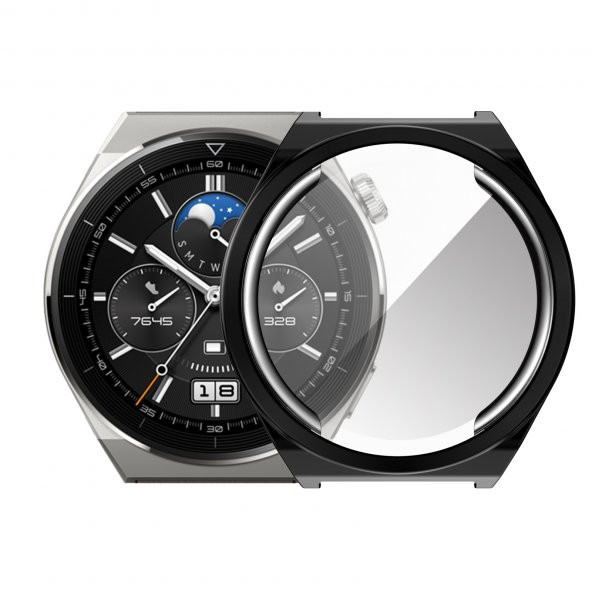 Smcase Huawei Watch GT 3 Pro Tam Kapatan Gard Ekran Koruyucu