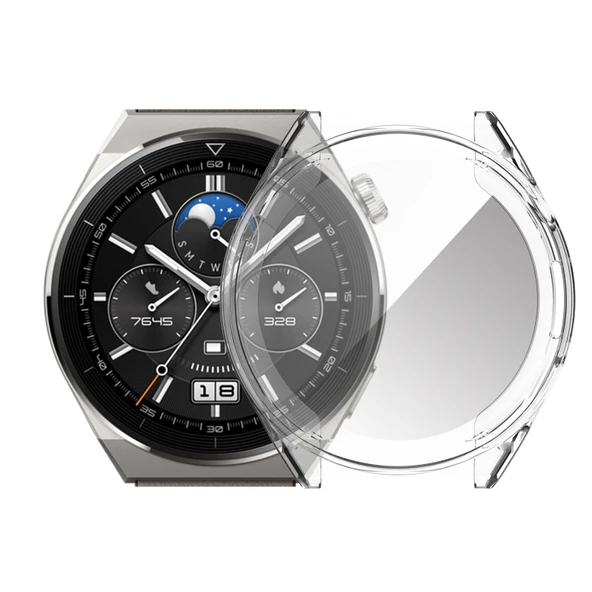 Smcase Huawei Watch GT 3 Pro Tam Kapatan Gard Ekran Koruyucu - 9