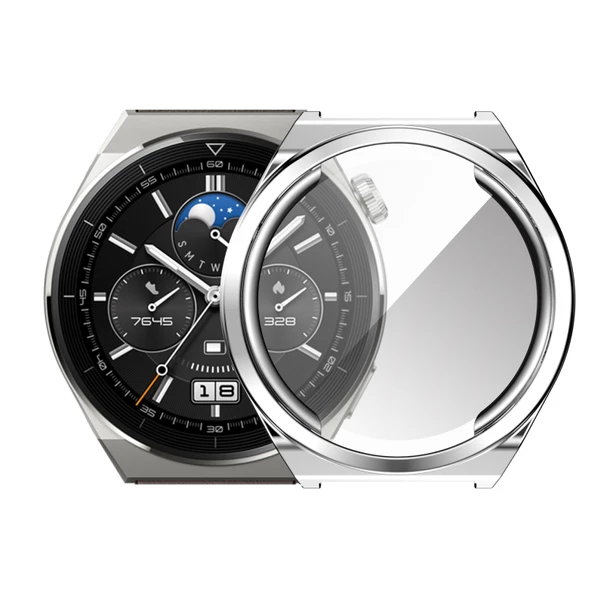 Smcase Huawei Watch GT 3 Pro Tam Kapatan Gard Ekran Koruyucu - 5