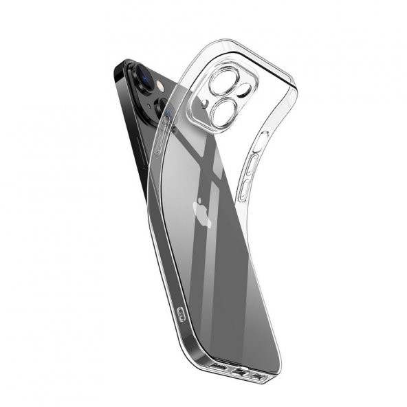 Smcase iPhone 14 Plus Kılıf Kamera Korumalı Tpu Silikon  Nano Ekran Koruyucu