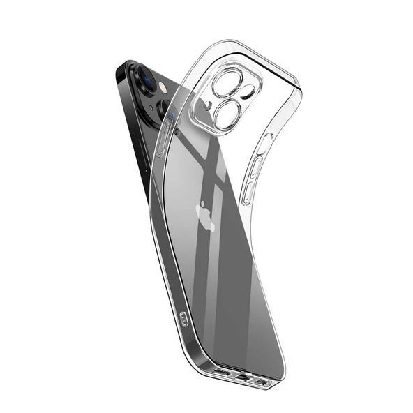 Smcase iPhone 14 Kılıf Kamera Korumalı Tpu Silikon  Nano Ekran Koruyucu