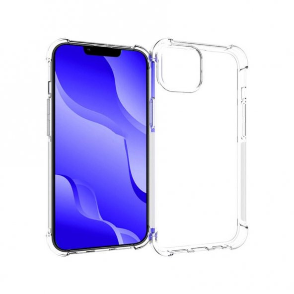 Smcase iPhone 14 Plus Kılıf Darbe Korumalı Tpu Silikon  Nano Ekran Koruyucu