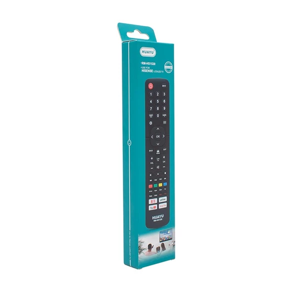 HUAYU KL HISENSE RM-HS1530 NETFLIX-YOUTUBE-PRIME VIDEO-GOOGLE PLAY TUŞLU UNIVERSAL LCD LED TV KUMANDA