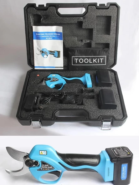 Suca SC 8608A LED Ekranlı Akülü Budama Makası + Uzatma Aparatı 38 mm - 3