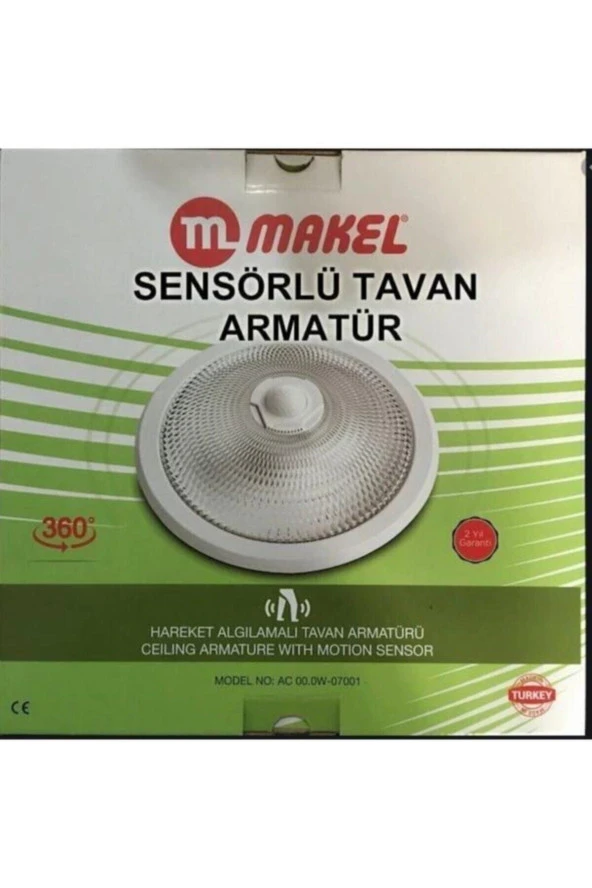 Makel Sensörlü Tavan Armatürü 10702AC 00.0W-07001 - 2