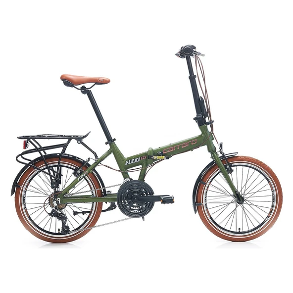 Carraro Flexi 121 V Fren Shimano 21 Vites Katlanır Bisiklet haki ürün görseli 1