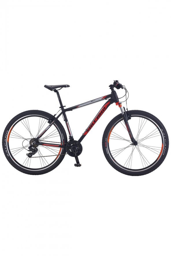Salcano NG 650 29 Jant V Fren Full Shimano 21 Vites Dağ Bisikleti siyah kırmızı 19"