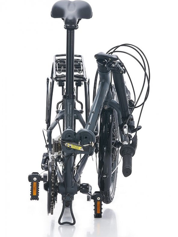 Carraro Flexı 121-D Shimano 21 Vites Dis Fren Katlanır Bisiklet - Mat Storm Gri - 2