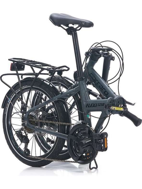 Carraro Flexı 121-D Shimano 21 Vites Dis Fren Katlanır Bisiklet - Mat Storm Gri - 3