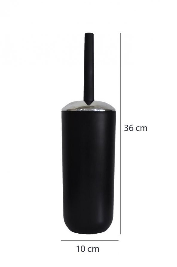 Banyo Aksesuar Seti, Çöp Kovası Seti Siyah - 5