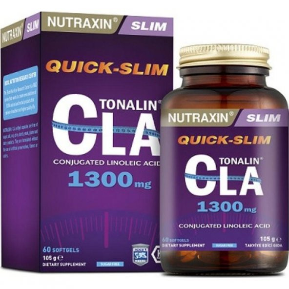 Nutraxin Quick Slim Tonalin CLA Takviye Edici Gıda 60 Kapsül