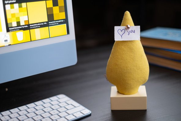 Kayigo Woody Krem Üçlü Ofis  Seti - Sarı Ladin - 2