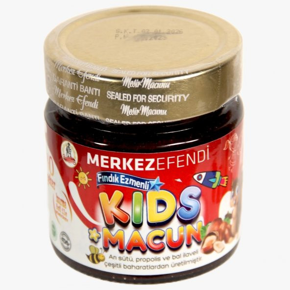 Kids Çocuklar Için Özel - Arı Sütü, Pekmez, Bal Katkılı Fındık Ezmeli Macun