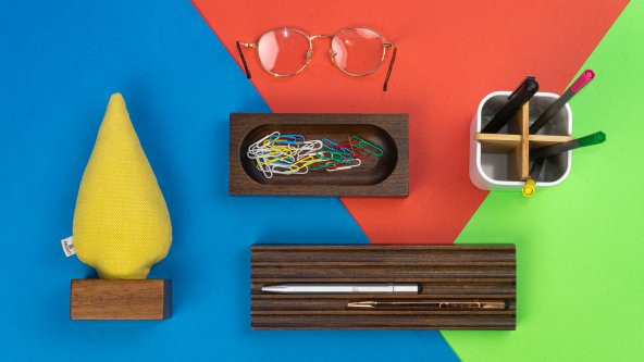 Kayigo Woody Sarı Ladin Üçlü Set - 3