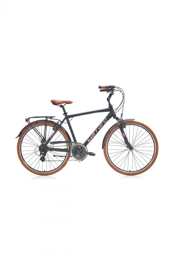 Carraro Elite 704 V Fren 21 Vites Full Shimano 28 Jant Şehir Bisikleti Açık Yeşil-Kahve 48 cm Kadro
