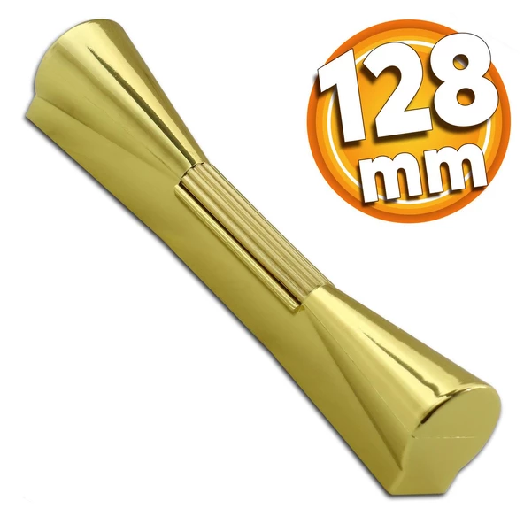 Malta Mobilya Mutfak Dolap Dolabı Çekmece Kulpu Kulbu Gold Altın Plastik Kulpları (128 MM-12.8 CM)