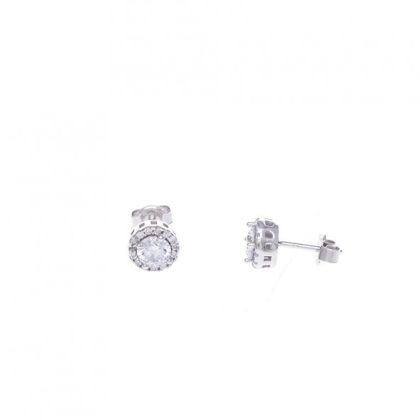 Zirkon Taşlı 925 Ayar Gümüş Kadın Üçlü Tektaş Set - 5