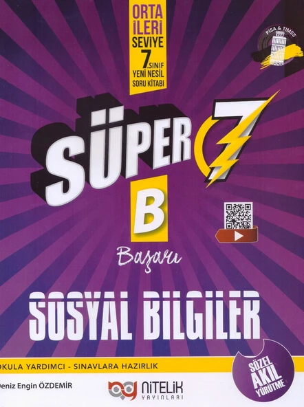 NİTELİK 7.SINIF SÜPER SOSYAL BİLGİLER SORU BANKASI-B