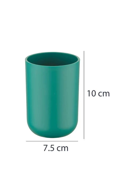 Turkuaz, Plastik Diş Fırçalık – 7,5×10 cm, Macunluk, Banyo Düzenleyici - Brasil Model - Resim 3