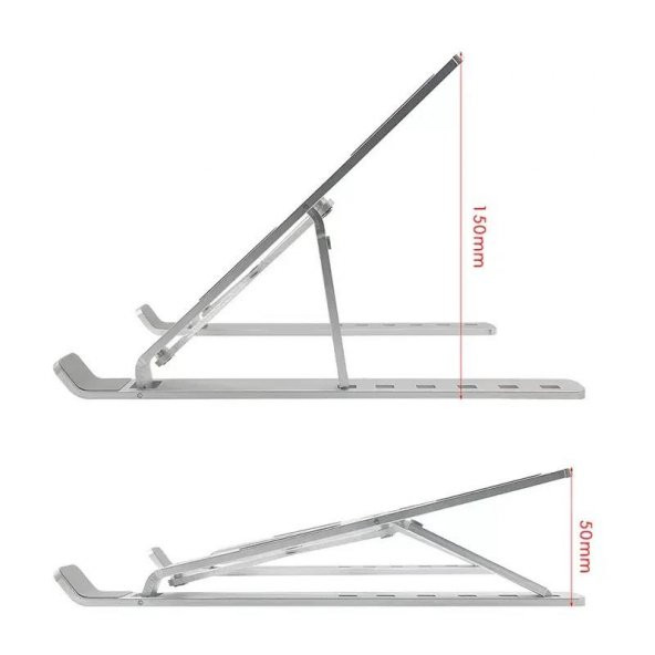 PrimeX ADS-AL05 Alüminyum Ayarlı Laptop Macbook Notebook Yükseltici Tutucu Stand - 2