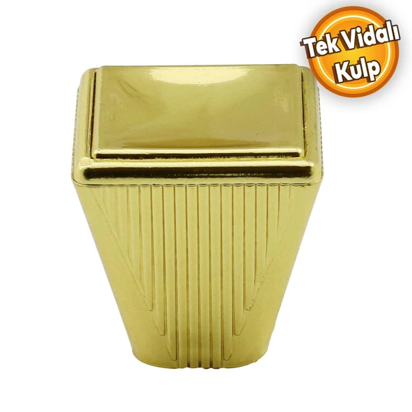 Fonte Düğme Dolap Dolabı Çekmece Kulpu Kulbu Plastik Gold Altın Tek Vidalı Kulpları Mobilya Mutfak