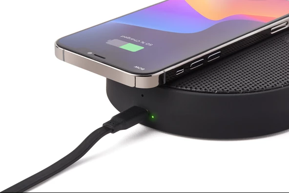 Lexon Oslo Energy + Kablosuz Şarj Cihazı ve Bluetooth Hoparlör Siyah - 3