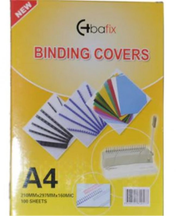 Bafix Cilt Kapağı Plastik Opak A4 160 MIC Pembe