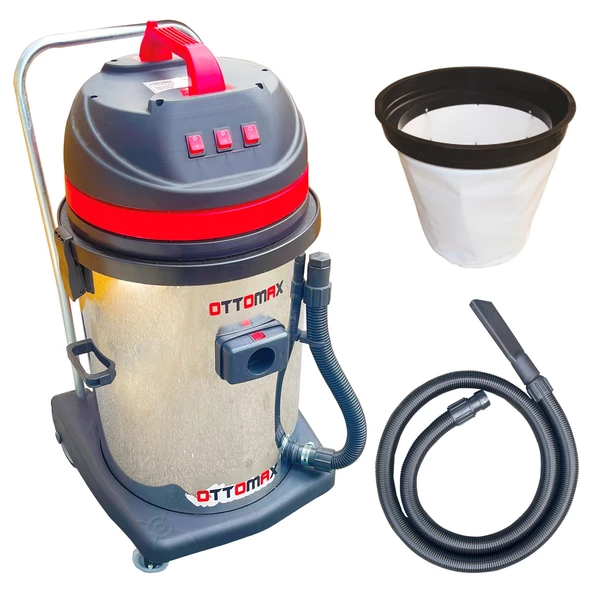 Ottomax OTX3MT 4200 Watt 3 Motorlu Islak Kuru Sanayi Tipi Oto Süpürgesi Endüstriyel Süpürge - 3