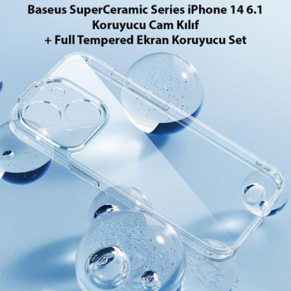 Baseus iPhone 14 Plus 6.7 Darbe Emici Kılıf ve Kırılmaz Ekran Koruyucu, Tam Koruma Seti, Sararmaz Kılıf - 3