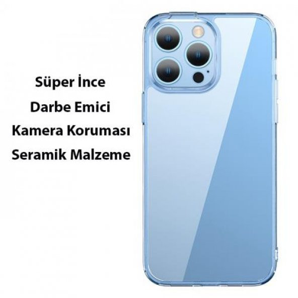 Baseus Kamera Korumalı Seramik Cam Kılıf İphone 14 Pro Max Kılıf Ve Ekran Koruyucu Ful Set Ultra Koruma - 6