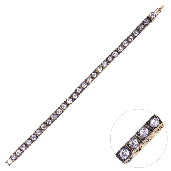 Nusnus Bronz Eskitme Bileklik Yuvarlak Swarovski Taşlı ürün görseli 1