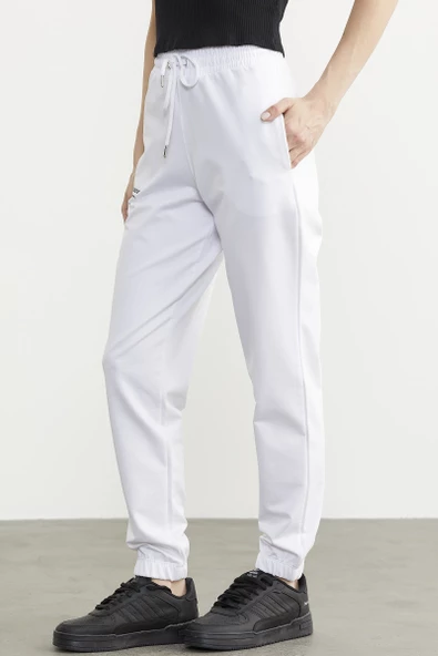 Jogger Eşofman Altı - Beyaz - 3