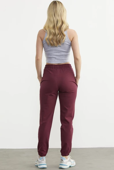 Jogger Eşofman Altı - Bordo - 5