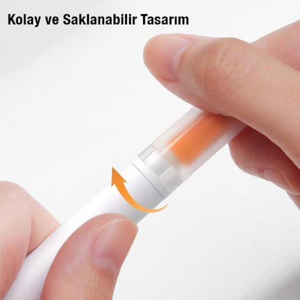 Baseus 3in1 Fırça ve Toz Alma Başlıklı Kulaklık Temizleme Kiti,Airpods ve Tüm Kulaklıklar İle Uyumlu - 4