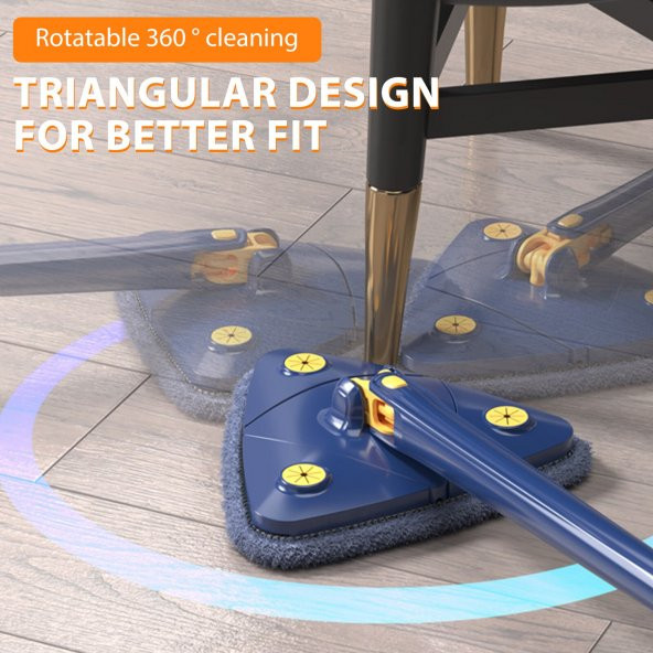 Kendinden sıkmalı üçgen mop cam duvar yer silebilen yedek mikrofiber bezli paspas - 4
