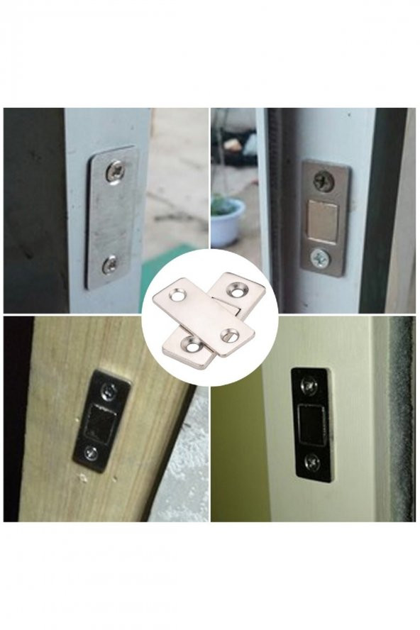 2 Çift Çok Amaçlı Kapı Kapak Dolap Çekmece Mobilya Durdurucu Kapatıcı Mıknatıslar - 4