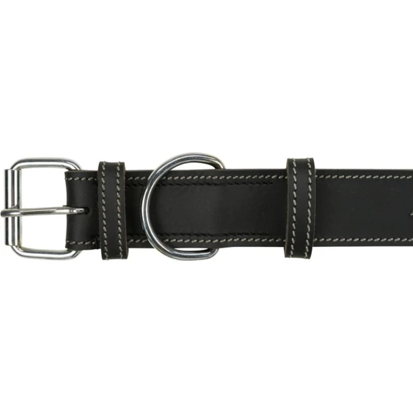 Trixie Köpek Boyun Tasması Kalın Deri 55-65 cm 40mm L-XL Siyah - 3