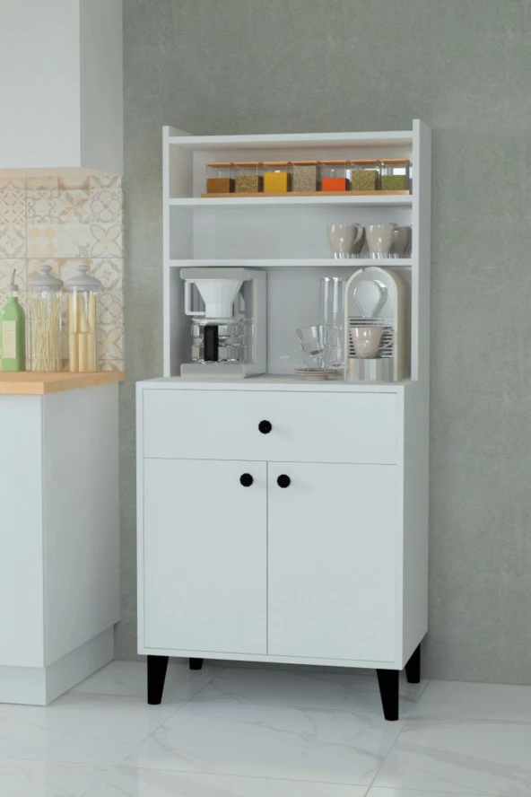 Mobilique Çok Amaçlı Kahve Köşeli Irem Dolap