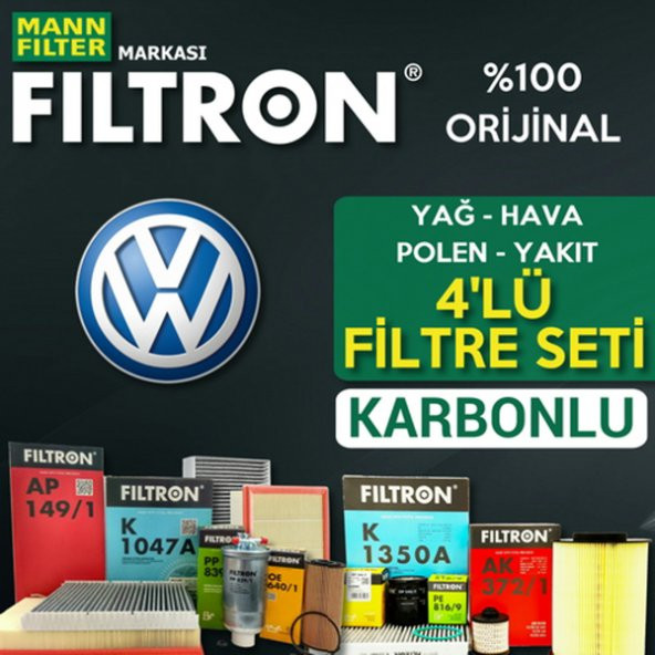 Vw Passat 2.0 Tdi Mann Filtron Filtre Bakım Seti 2005-2011