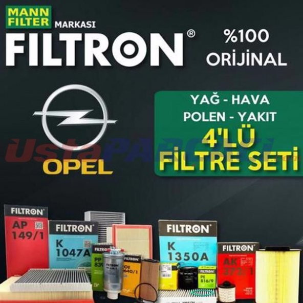 Opel Corsa D 1.3 CDTI Mann Filtron Filtre Bakım Seti 2011-2015 - 1