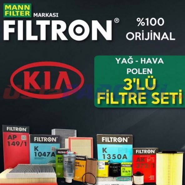 Kia Cerato 1.5 Crdı Mann Filtron Filtre Bakım Seti 2005-2009