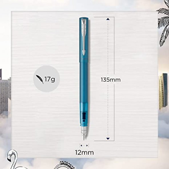 Parker Dolma Kalem Vector XL M Uç Turkuaz - 3