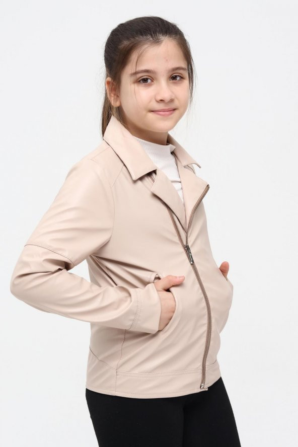 Benittokids Kız Çocuk Deri Ceket 51262 - 6