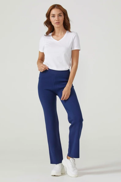 Kadın Triko Pantolon - Lacivert ürün görseli