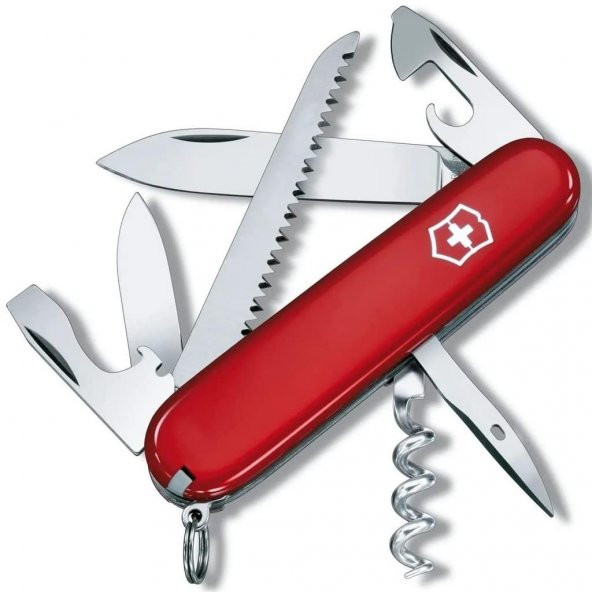 Victorinox 1.3613.B1 Camper 13 Fonksiyon İsviçre Çakısı - Kırmızı