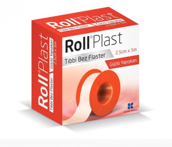 Roll Plast Çinko Oksitli Tıbbi Flaster 2.5cm X 5m   8699592800048