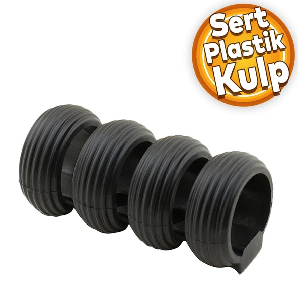 Icon Mobilya Çekmece Mutfak Dolap Dolabı Kapak Kulpu Kulpları Kulbu Mat Siyah Sert Plastik Kulp